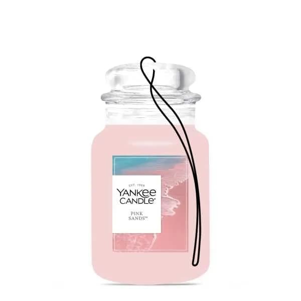 Yankee Candle Pink Sands Paper Car Jar Air Freshener, Pack of 6 | Long-Lasting Car Fragrance thumbnail 3
