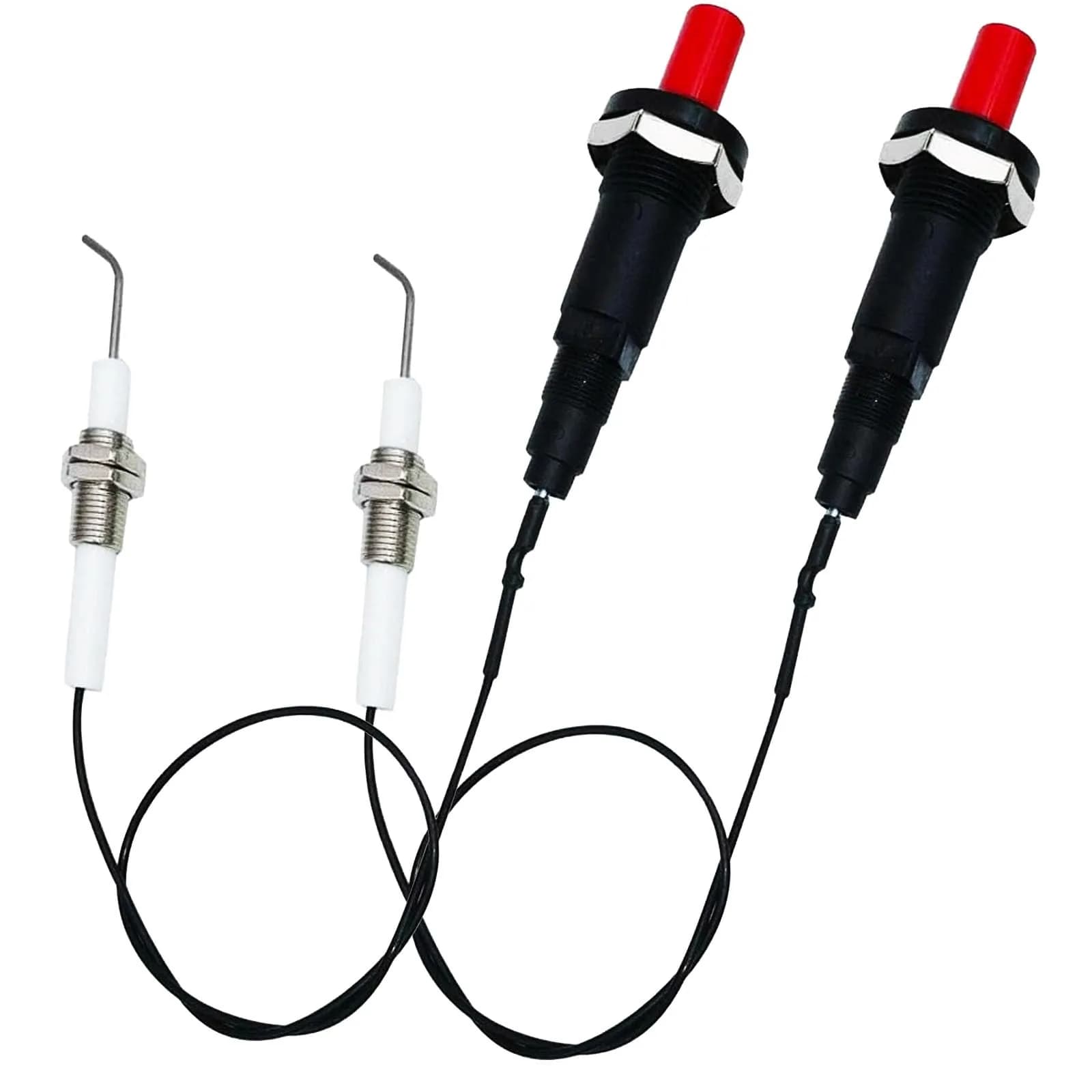 MENSI 11.8” Universal LP Propane & Natural Gas Push Button Piezo Igniter Kit | Ignition Set for Gas Grill, Stove, Heater - main product image