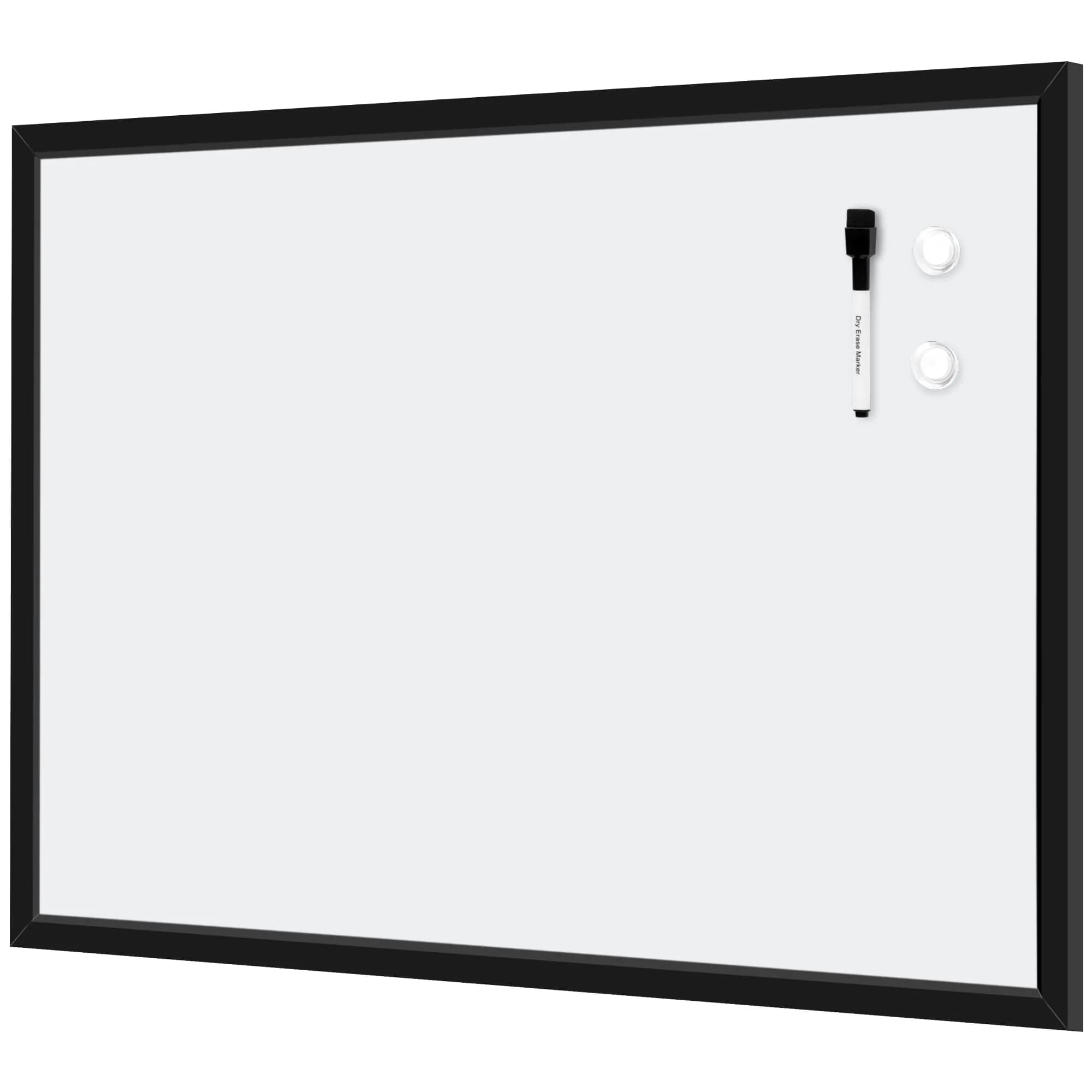 Amazon Basics Magnetic Dry Erase Whiteboard 36 x 48 inches | Smooth Surface for Office & Home — 35"W x 23"H / Wood Frame