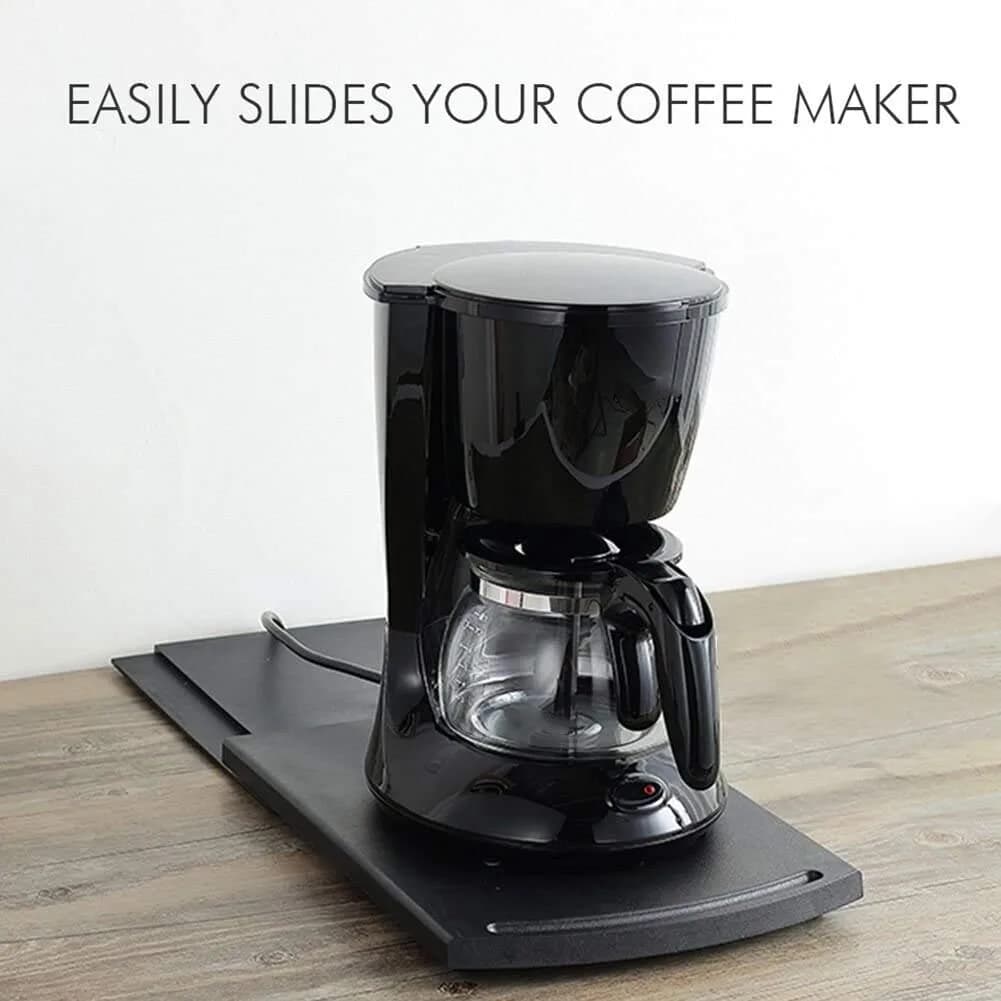 Ihomepark Sliding Tray for Coffee Maker, Countertop Appliance Slider Mat 22.9cm (9") | Effortless Kitchen Organization - view 3