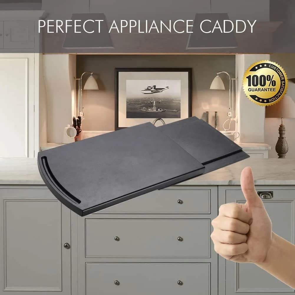 Ihomepark Sliding Tray for Coffee Maker, Countertop Appliance Slider Mat 22.9cm (9") | Effortless Kitchen Organization - view 4