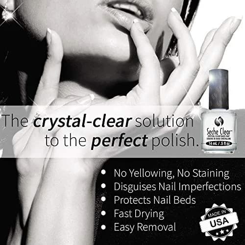 Seche Clear Base Coat Nail Polish 28ml (0.5 Fl Oz) | Professional Salon Finish thumbnail 3