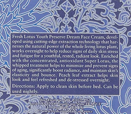 Fresh Lotus Youth Preserve Dream Face Cream 50ml (1.6 Fl Oz) | Hydrates & Brightens thumbnail 4