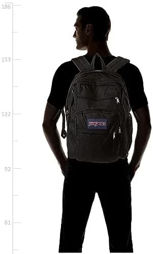 JanSport Big Student Black Laptop Backpack 34L (1.2 cu ft) | Durable & Spacious for School, Work, Travel thumbnail 3