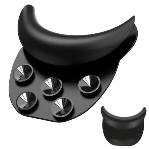 DEWIN Silicone Shampoo Bowl Neck Rest Cushion with Suction Cups | Black Salon Sink Neck Pillow for Hair Washing thumbnail 1
