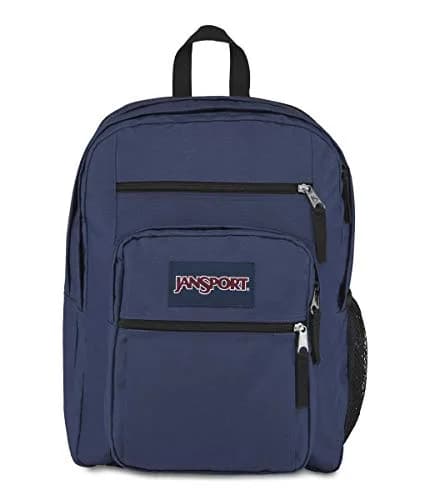 JanSport Big Student Backpack Navy - 34L (1.2 cu ft) | Durable Polyester with 15” Laptop Sleeve & Lifetime Warranty thumbnail 1