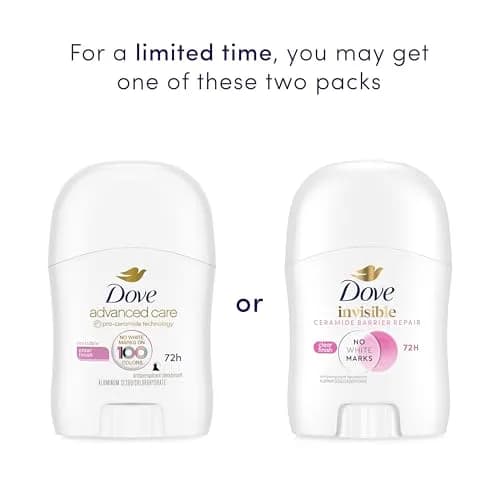 Dove Advanced Care Clear Finish Antiperspirant Deodorant Stick for Women, 0.5 oz (14.2g) | 72-Hour Odor Protection thumbnail 3