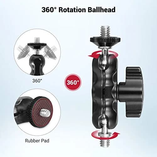 SMALLRIG Universal Magic Arm with Small Ballhead (2pcs) 2158 | 7.2cm (2.85in) Black Aluminum Alloy thumbnail 4