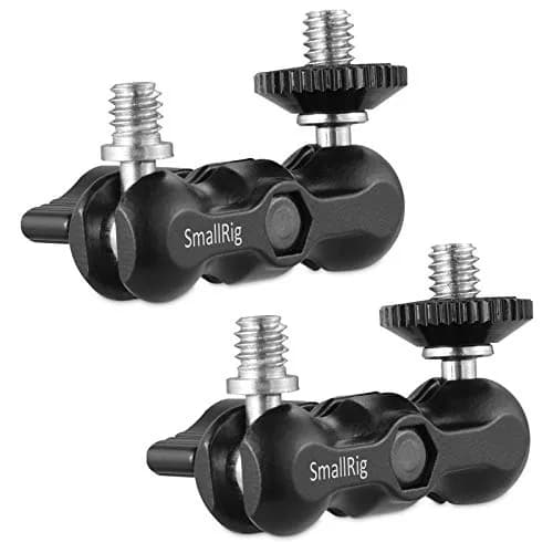 SMALLRIG Universal Magic Arm with Small Ballhead (2pcs) 2158 | 7.2cm (2.85in) Black Aluminum Alloy thumbnail 1