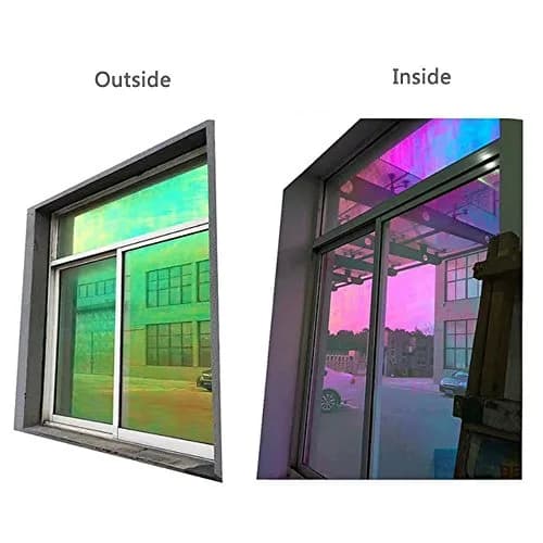 HOHOFILM 17.7"x78.7" Colorful Glass Window Film Decorative Tint with Anti-Shatter, UV Block, Heat Control thumbnail 5