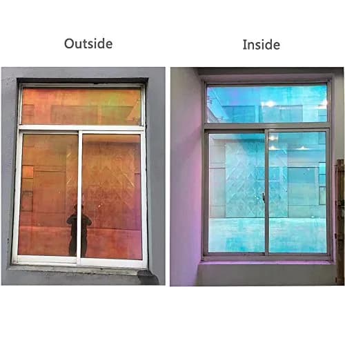 HOHOFILM 17.7"x78.7" Colorful Glass Window Film Decorative Tint with Anti-Shatter, UV Block, Heat Control thumbnail 3