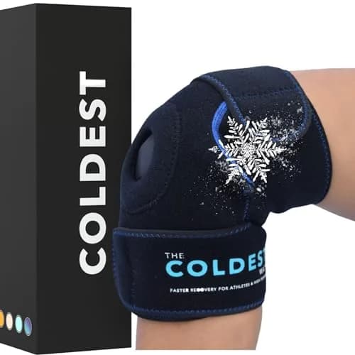 The Coldest Knee Ice Pack Wrap with Hot and Cold Therapy | Reusable Compression for Injury Recovery thumbnail 1