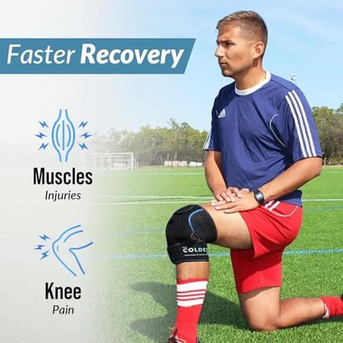 The Coldest Knee Ice Pack Wrap with Hot and Cold Therapy | Reusable Compression for Injury Recovery thumbnail 4