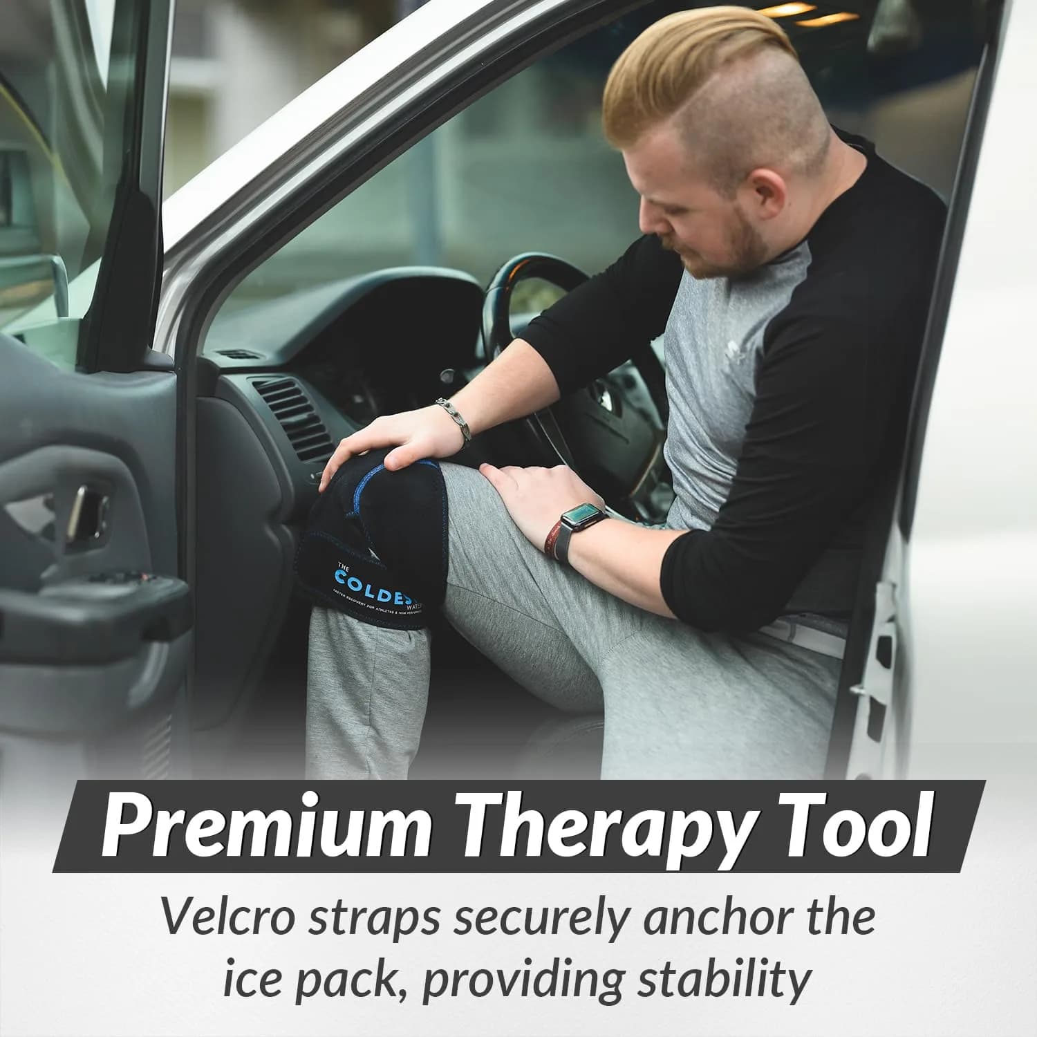 The Coldest Knee Ice Pack Wrap with Hot and Cold Therapy | Reusable Compression for Injury Recovery - view 7