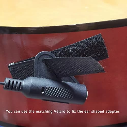 Imelod Contact Microphone Piezo Pickup for Guitar Ukulele Violin Cello Banjo Mandolin (Black) | High Sensitivity Contact Mic thumbnail 4
