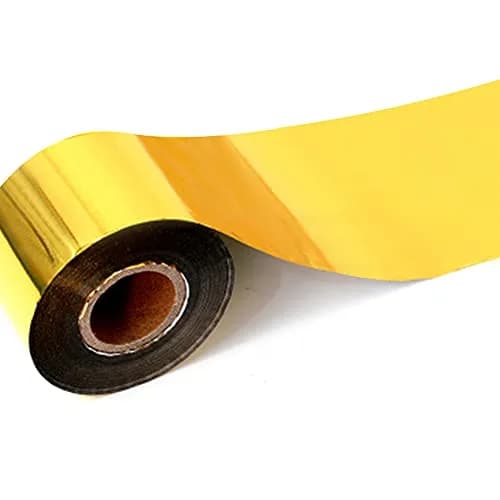 TOAUTO Gold Hot Foil Stamping Paper 4cm (1.5") x 400ft | Professional Grade Heat Transfer Foil for Leather & PU thumbnail 1