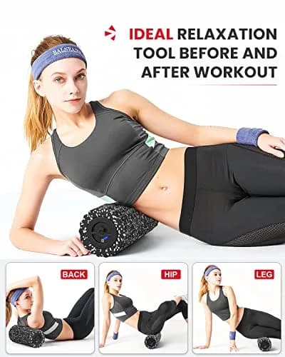 FITINDEX Vibrating Foam Roller for Exercise, 4 Speed, Rechargeable | Deep Tissue Muscle Massage Tool thumbnail 5