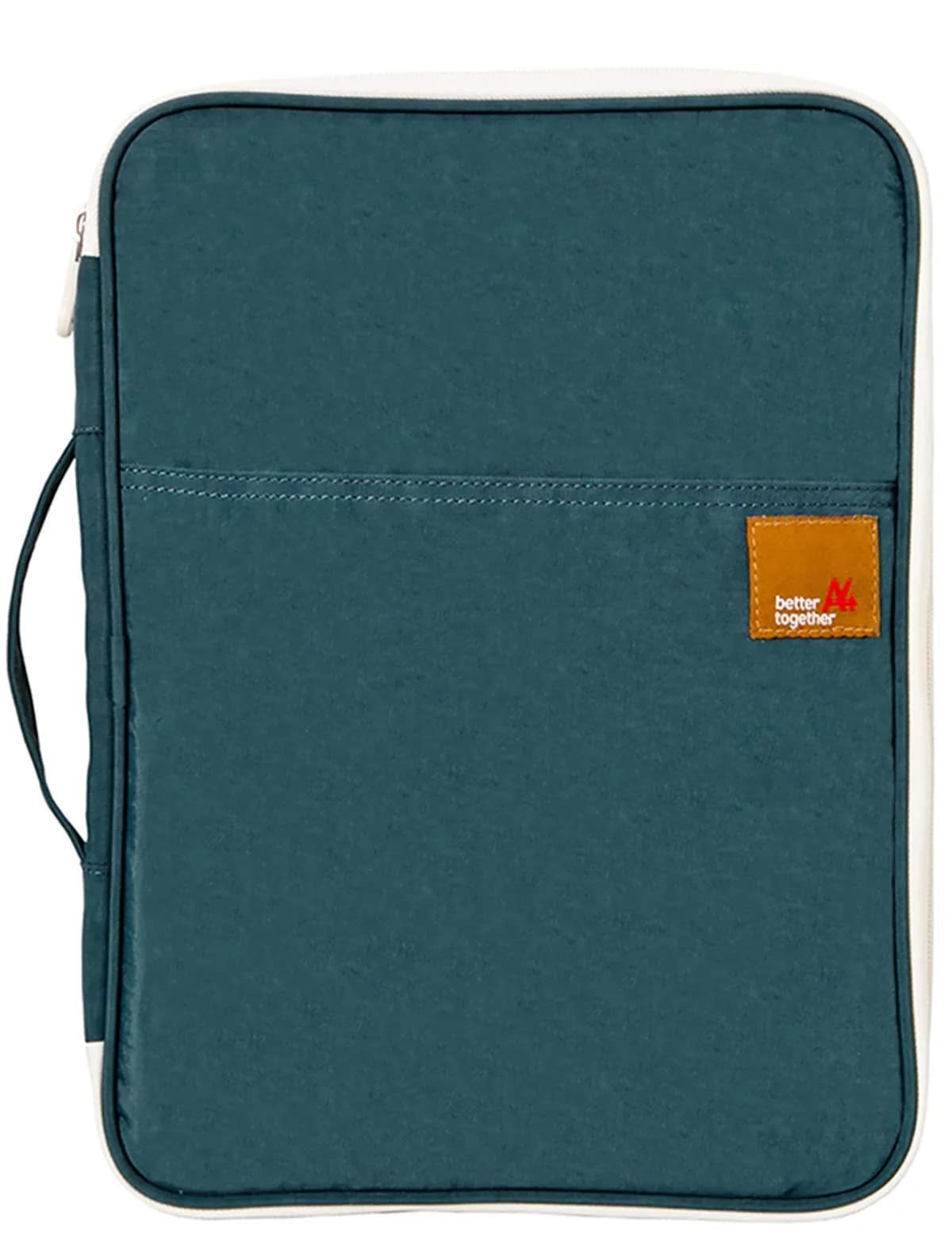 El-fmly Travel Document Organizer A4 Document Holder Zipper Portfolio Portable Folder for Office Business, Dark Green | Water-Resistant — Dark Green