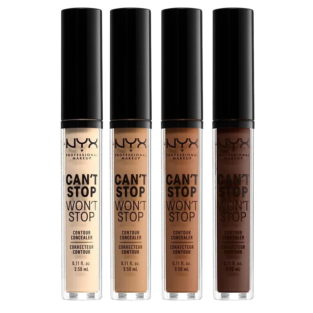 NYX PROFESSIONAL MAKEUP Can't Stop Won't Stop Contour Concealer Mocha 3.2ml (0.11 Fl Oz) | 24h Full Coverage Matte Finish