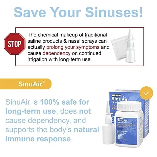 Health Solutions SinuAir Sinus Rinse Salt Solution 200g | Saline Powder for Nasal Irrigation & Sinuses thumbnail 4