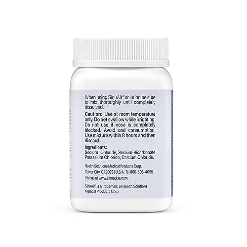 Health Solutions SinuAir Sinus Rinse Salt Solution 200g | Saline Powder for Nasal Irrigation & Sinuses thumbnail 9