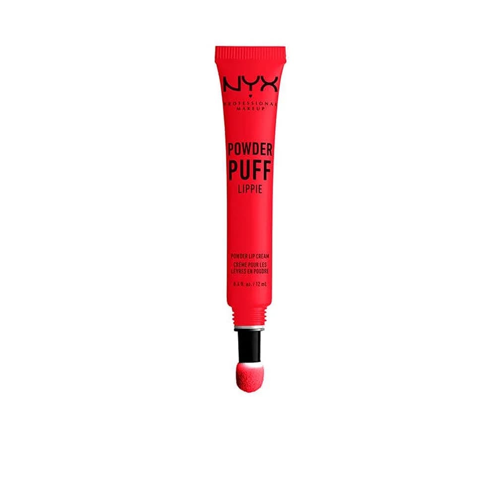 NYX PROFESSIONAL MAKEUP Powder Puff Lippie Lip Cream, Liquid Lipstick - Boys Tears (Red) | Powdery Matte Finish, Long Lasting