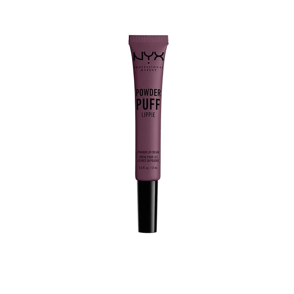 NYX PROFESSIONAL MAKEUP Powder Puff Lippie Lip Cream Detention (Deep Plum) 0.4 Fl Oz (12ml) | Matte Finish Lip Tint