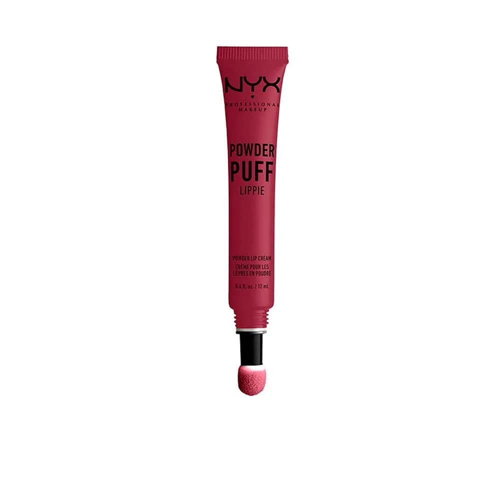 NYX PROFESSIONAL MAKEUP Powder Puff Lippie Lip Cream, Liquid Lipstick - Prank Call (Burgundy) | Matte, Long Lasting, Vegan