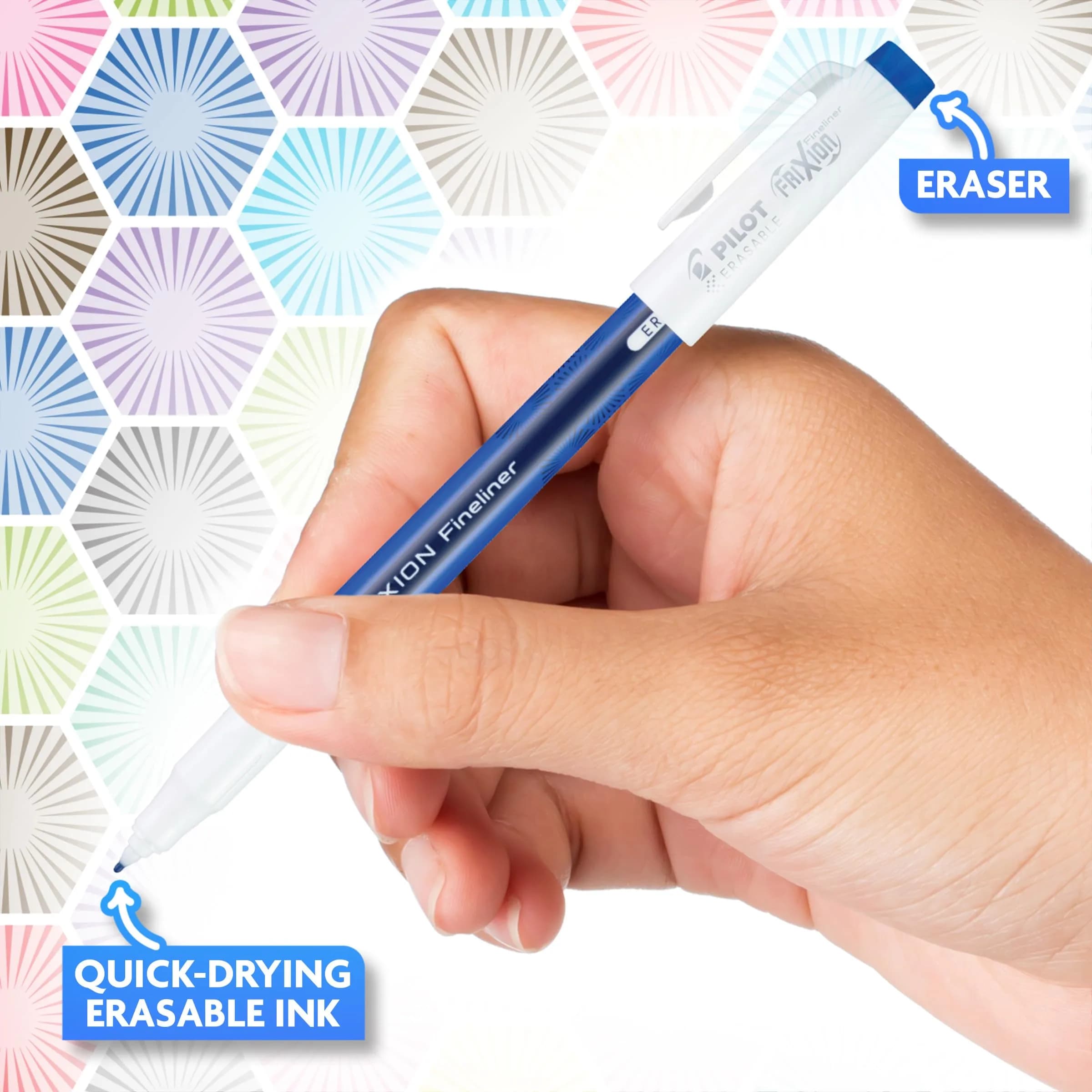PILOT FriXion Erasable Pens, Fine Point 0.7mm, Blue Ink, 12-Pack | Smooth Ink Flow - view 4