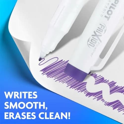 PILOT FriXion Fineliner Erasable Marker Pens, Fine Point, Purple Ink, 12-Pack (0.60mm Line) | Erasable Ink for Clean Documents thumbnail 2