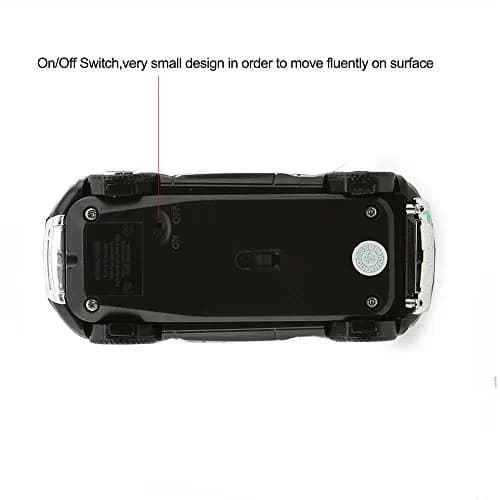 Sunffice Wireless Car Mouse 1600 DPI Optical with USB Receiver (White) | 2.4GHz Sport SUV Shape thumbnail 4