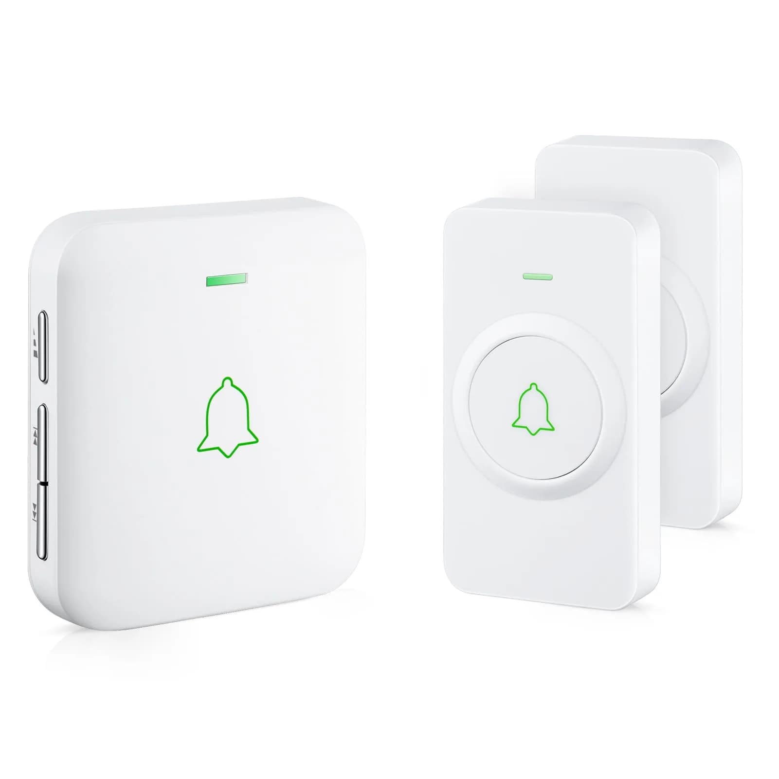AVANTEK Wireless Doorbell Kit 300m (1000 ft) Range | 2 White Transmitters + 1 Plug-in Receiver - main product image