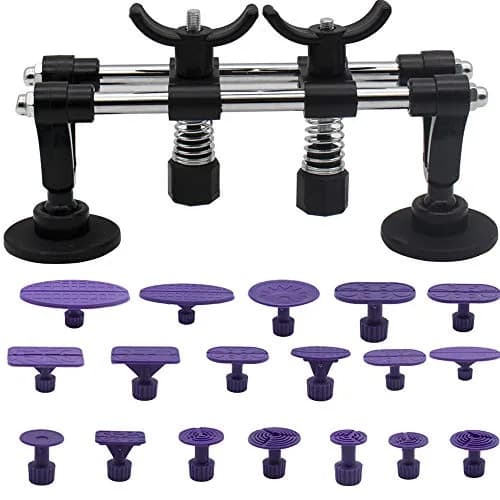 LTUPWF Paintless Dent Repair Tools Bridge Dent Remover with Double Pole Bridge Dent Puller 18PCS Glue Puller Tabs for Car, Door Dings and Hail Damage | Ergonomic, Flexible, Easy to Use thumbnail 1