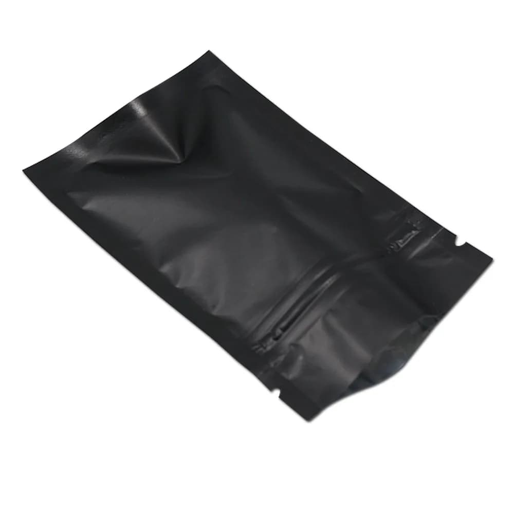 FERENLI Food Storage Bags 3.9x5.9 inch | Resealable, Heat Sealable, Reusable, Aluminum Foil, Black