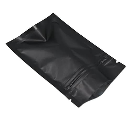 FERENLI Food Storage Bags 3.9x5.9 inch | Resealable, Heat Sealable, Reusable, Aluminum Foil, Black thumbnail 1