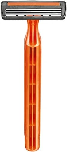 BIC 3 Sensitive Disposable Razors for Men | Fixed Head Triple Blade, 16 Count, Orange Handle thumbnail 4