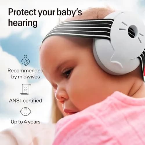 Alpine Muffy Baby Ear Protection Earmuffs for Babies & Toddlers up to 4 Years | CE & ANSI Certified Noise Reduction thumbnail 2