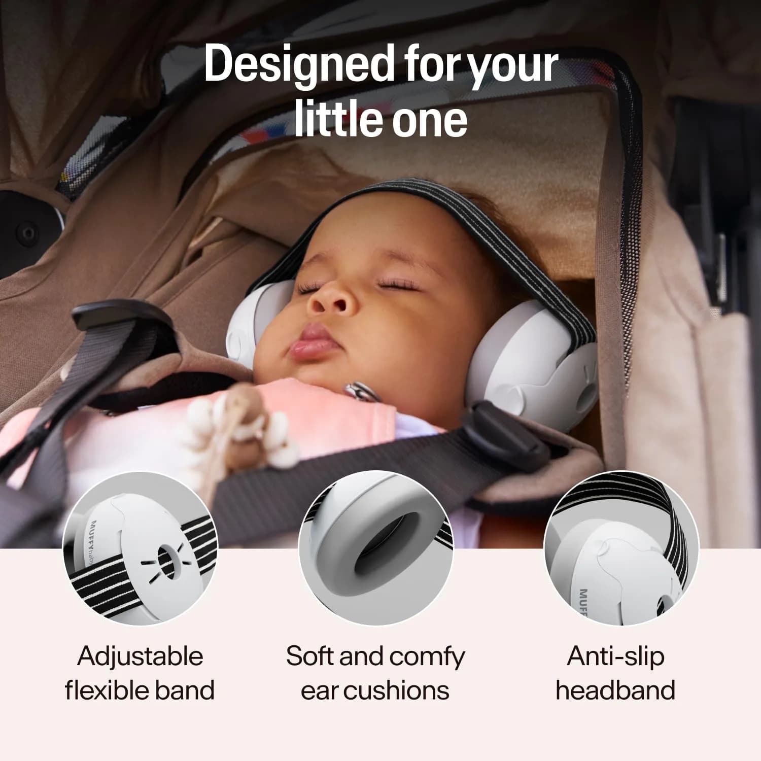 Alpine Muffy Baby Ear Protection Earmuffs for Babies & Toddlers up to 4 Years | CE & ANSI Certified Noise Reduction - view 3