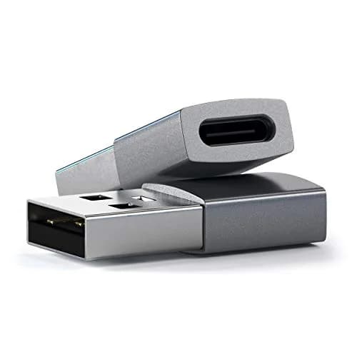 Satechi USB-A to USB-C Adapter, 10Gbps Data, 15W PD Charging, Space Gray | For Apple CarPlay & Modern Devices thumbnail 3