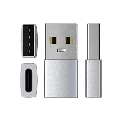 Satechi USB-A to USB-C Adapter, 10Gbps Data & 15W PD Charging, Silver | Connects USB-C Devices to USB-A Ports thumbnail 4