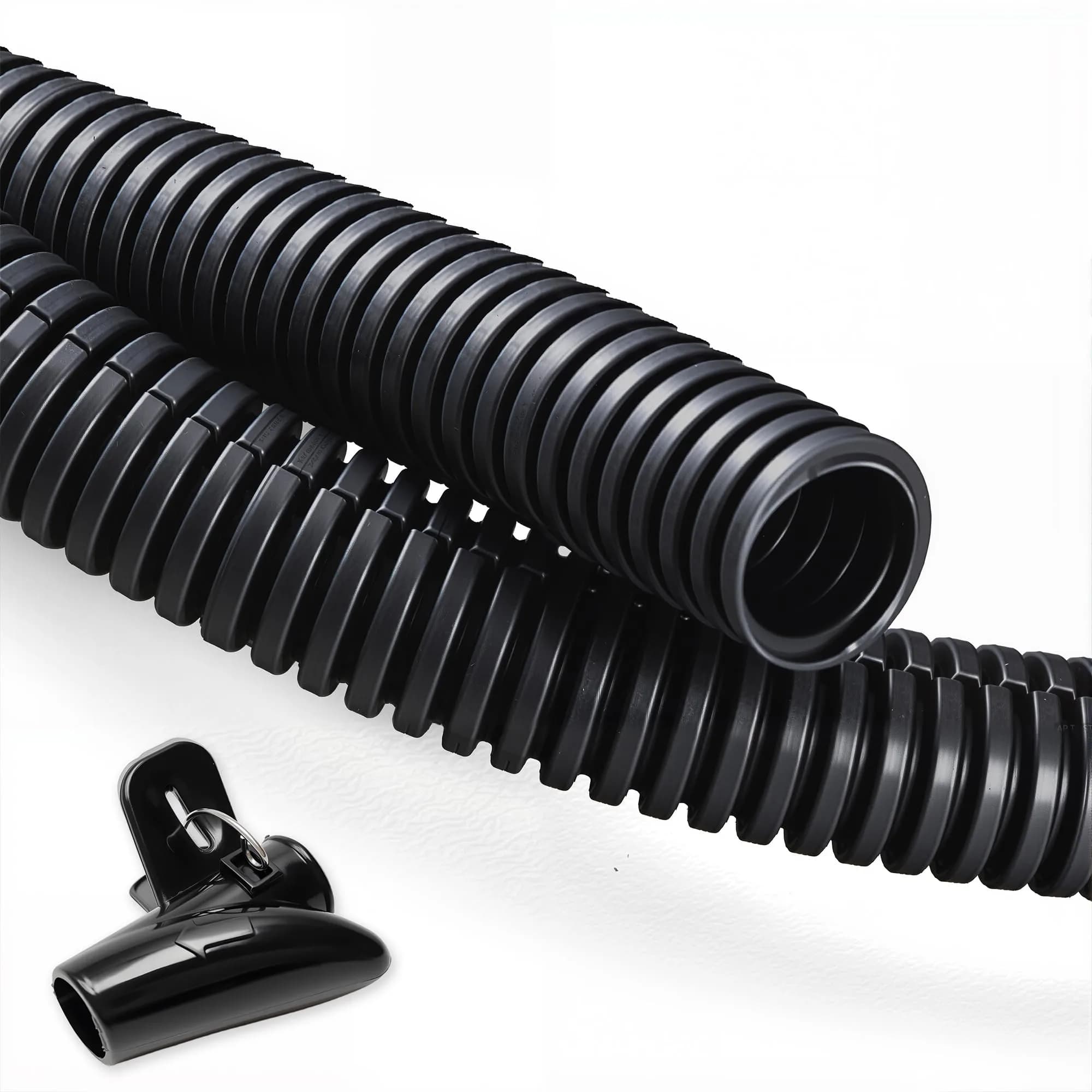 ZhiYo 20FT 1/2 inch Wire Loom Split Tubing | High Temp, Flexible, Black - main product image