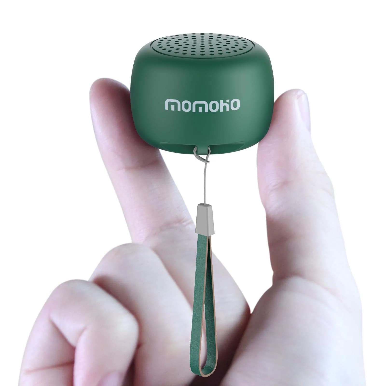 MOMOHO Mini Bluetooth Speaker White | Tiny Portable Wireless Speaker with Mic & TWS Pairing — Green / Tiny