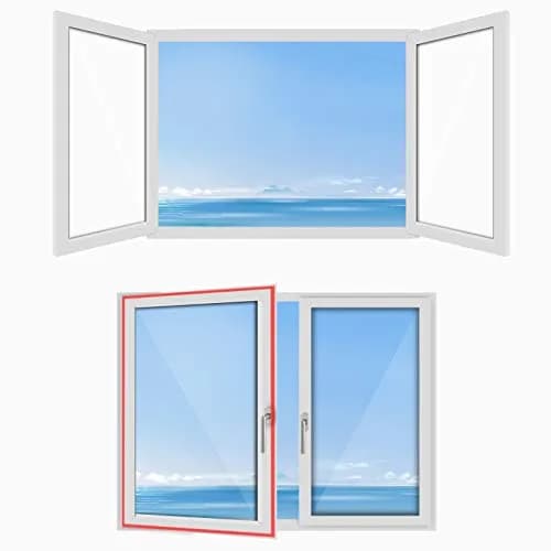 HOOMEE Universal Window Seal Kit 500cm (197") for Portable AC & Dryer | Seals 80 Min, Easy Install, White thumbnail 6