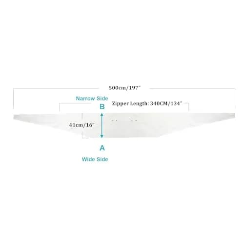 HOOMEE Universal Window Seal Kit 500cm (197") for Portable AC & Dryer | Seals 80 Min, Easy Install, White thumbnail 9