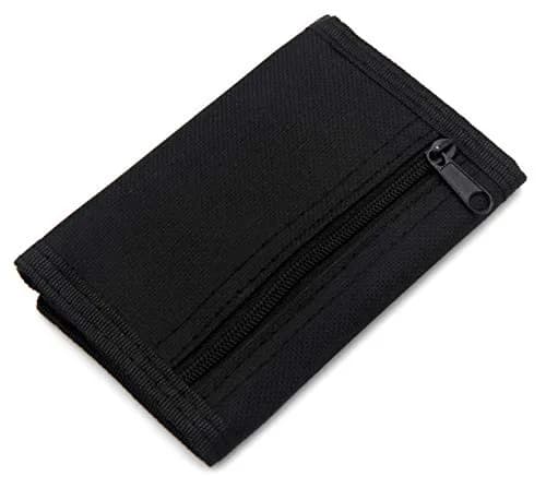 AI-DEE RFID Trifold Canvas Wallet for Kids - Black | High Capacity, RFID Protected, Waterproof thumbnail 5