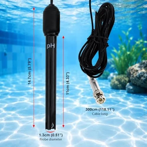 DANOPLUS Long Body pH Electrode with BNC Socket 300cm Cable | Precise pH Measurement for Lab & Field (120 chars) thumbnail 5