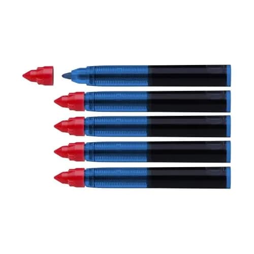 Schneider One Change Rollerball Refill Cartridges, .6mm, Red, Box of 5 | Smooth Ink Flow thumbnail 2