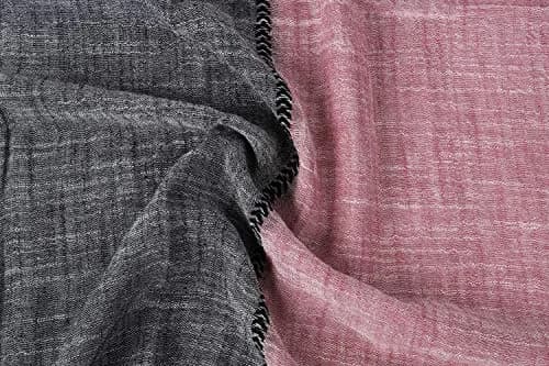 GERINLY Color Block Summer Scarf for Men Long Neck Wraps Flax Shawl 80CMx190CM | Urbanstyle Gift thumbnail 7