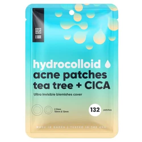 LE GUSHE Korean Pimple Patches with Tea Tree Oil | Hydrocolloid Acne & Zit Patches | 132 Dots | Dermatologist Tested thumbnail 1