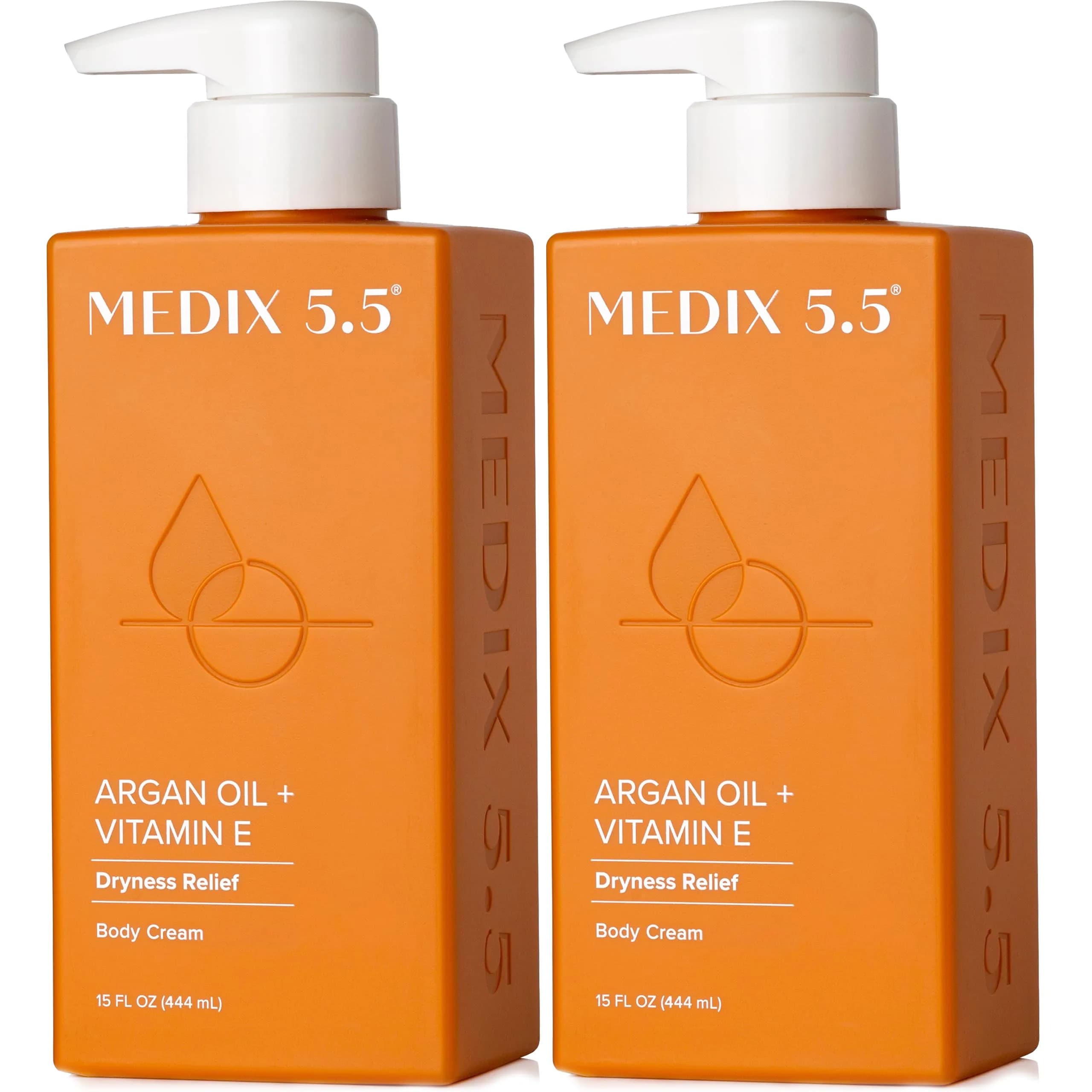 Medix 5.5 Argan Oil Dryness Relief Cream, Vitamin E, 15 Fl Oz (Pack of 2) - main product image